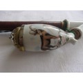 2 Antique German Gesteckpfeife style smoking pipes for 1 bid - unused