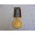 2010 gold plated SAPS Soccer World Cup Support medal with ribbon