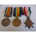 6 WW1 medals and Silver War Badge awarded to J. & J.H. Ludgrove - London Fire Brigade medal included