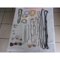 Large lot of vintage costume jewellery in a jewellery box