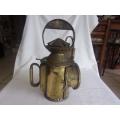 Vintage paraffin railway signal lantern