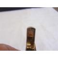 Vintage Dunhill Model 70 gold plated lighter in original box - working