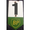 4 Genuine vintage BP enamel golf tee signs - Tees No. 1 - 4