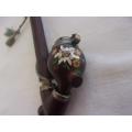 Vintage Swiss Bruyere Garantie Jaeger style briar wood pipe