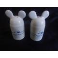 Disney Copyright Mickey Mouse `Gourmet key` salt and pepper shakers