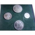 Cased 1964 Malawi Independence coin set