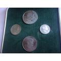 Cased 1964 Malawi Independence coin set