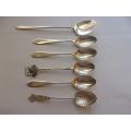 Lot of 6 Sterling silver teaspoons - 68.1g