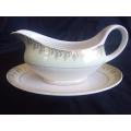 Vintage Midwinter gravy boat and underplate