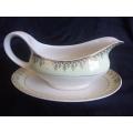 Vintage Midwinter gravy boat and underplate