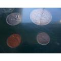 1971 Malawi First Decimal Coin set in plastic case
