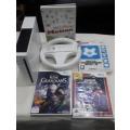 White Nintendo Wii Bundle and 3 Games