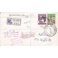 RSA - Unusual undelivered cover + 2nd cover with unusual stamp combination