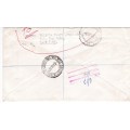 RSA - Unusual undelivered cover + 2nd cover with unusual stamp combination