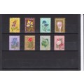 Thematic Flowers on Stamps - UMM + Precancelled Group