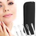 5-Piece Blemish and Blackhead Extractor Kit with Vegan Leather Zippered Case