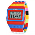 SHHORS SH - 715 LED Watch - BLUE AND RED