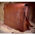 Vintage Crafts Leather Full Flap Messenger Handmade Bag Laptop Bag