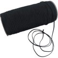1/8 inch Black Elastic for Sewing - 200 Yards Braided Elastic Band Rope Heavy Stretch (Black)