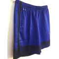 NEW NIKE MENS BLUE AND BLACK SHORTS WITH DRI-FIT TECH: SIZE L