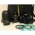 Nikon D3100 with 2 x Lens and accessories excellent Condition