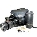 Nikon D3500 DSLR Camera With   Nikon 18-55mm AF DX VR Lens  Nikon 70-300mm AF-P DX Lens
