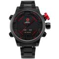 *FREE COURIER* SHARK Gulper Series Red Black LED Multifunction Watch BOXED w/ PAPERS
