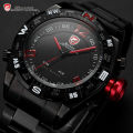 *FREE COURIER* SHARK Bullhead Series Red Black LED Multifunction Watch BOXED w/ PAPERS