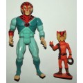 Original 1985 Thundercats Tygra and Wilykat Companion Figures