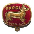 Old Corgi Model Club Metal Lapel Pin Badge