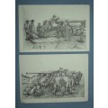2 Unused Anglo Boer War Postcards