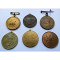 6 Old South African Medals From 1937 to 1966