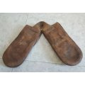 Original Boer War Leather Saddle Bags - Stamped 1 M C (1 Military Constabulary)