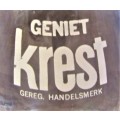 Old Enjoy Krest Geniet Krest Glass Decanter