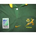1999 World Cup Nike Springbok Rugby Jersey