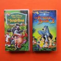The Jungle Book 1 and 2 - Walt Disney - VHS Tapes