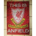 Large Liverpool Football Club Hardboard Display