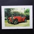 Vintage MG Automobile Poster