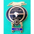 1963 AA Automobile Association East African Safari Lapel Pin Badge