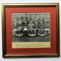 Old Framed Rugby Team Photo