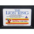 The Lion King - Walt Disney Classic - VHS Tape (1994)