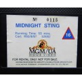 Midnight Sting - James Woods - VHS Tape (1992)