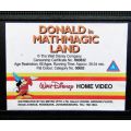 Donald in Mathmagic Land - 90`s Disney VHS Tape