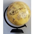 Large World Globe with Wooden Base