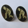 Pair of Old Bowling Cufflinks
