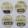 Lot of 4 Rugby Tazo Slamas from the 90`s