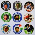 Lot of 9 Rugby Tazo Slamas from the 90`s