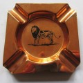 Made in Rhodesia Copper Lion Ashtray