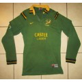 Old Nike Long Sleeve Springbok Rugby Jersey