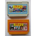 Old 8 Bit TV Game Cartridges and Controller